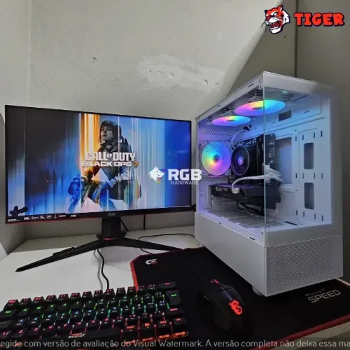 Pc Gamer Novo Completo - Ryzen 5 1600AF + GTX 1660 6GB + RAM 16GB + SSD 512GB