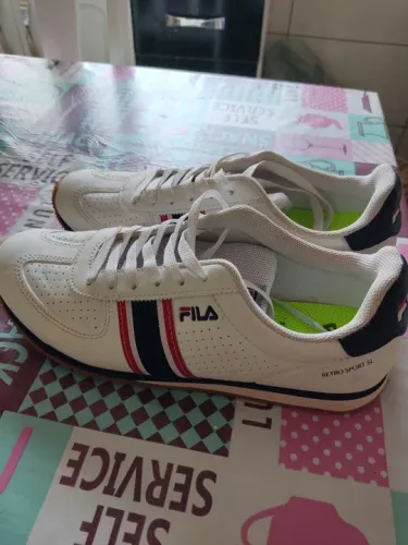 Tênis Fila Retro Sport SL Branco tam 38 ( 25 cm )