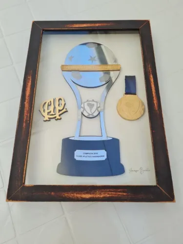 Quadro Troféu Athletico Paranaense Sulamericana - Novíssimo