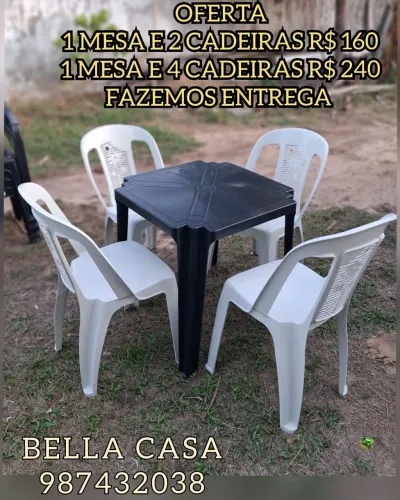 PROMOÇÃO MESAS E CADEIRAS I7 SALA JK - BZ UD AB BELLA CASA ENTREGO HOJE