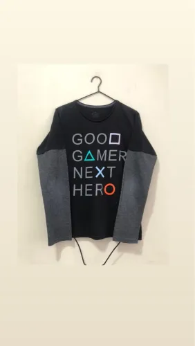 Camisa masculina com mangas 14 anos