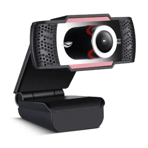 Webcam C3Tech WB-100BK Full HD 1080P com Microfone Integrado - WZetta