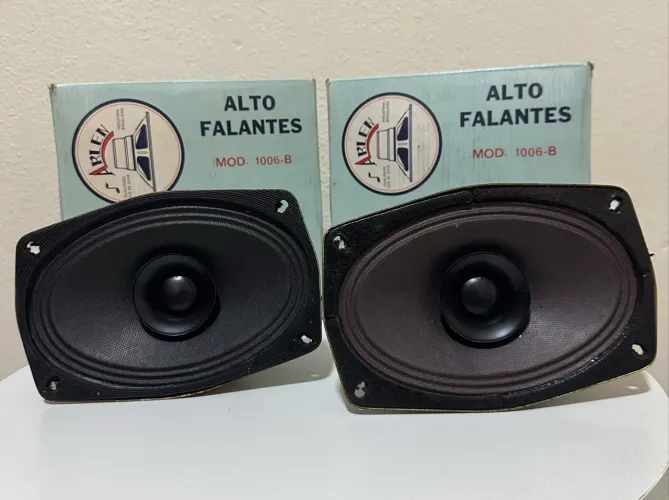 Par de Alto-falantes Vintage Arlen 1006-B | 15W | Ano 1978 | Novos na caixa