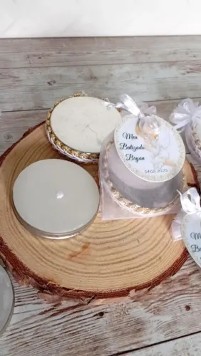 Mini Vela Aromática Personalização na Latinha- Lembrancinha para Chá de Bebê, Batizado,