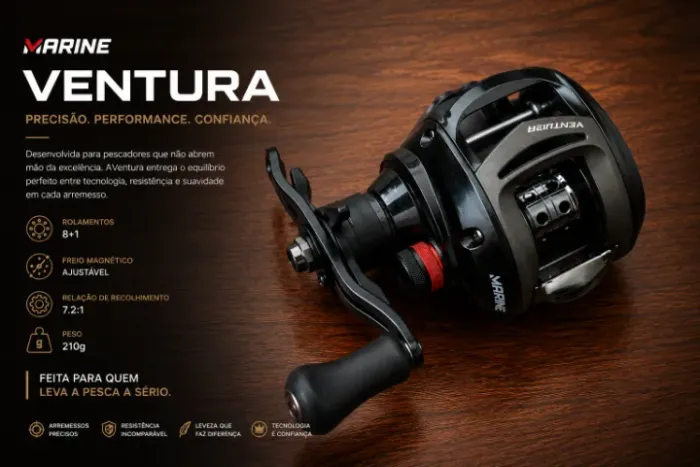 Marine Ventura: A Carretilha Ideal para Quem Leva a Pesca a Sério