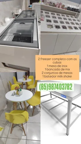 Vendo móveis completo para loja de açaí e sorveteria