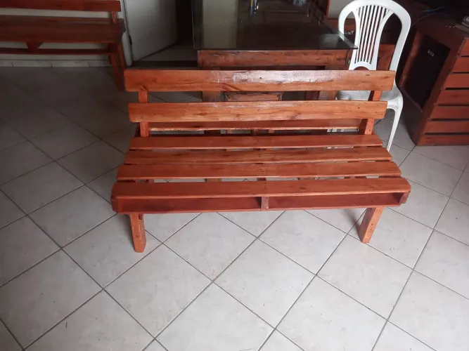 Banco tipo sofá de pallet