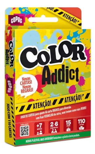 Jogo de Cartas Color Addict Original - 110 Cartas