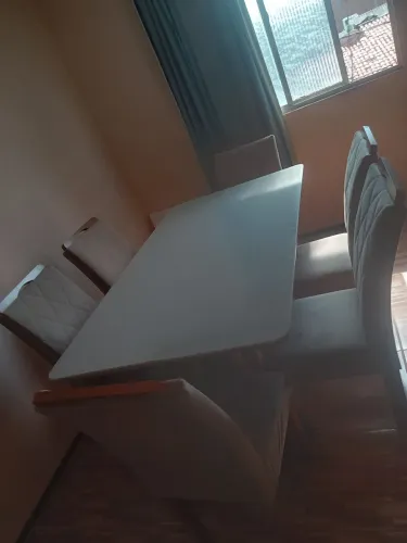 Vendo Mesa de Vidro com 6 cadeiras