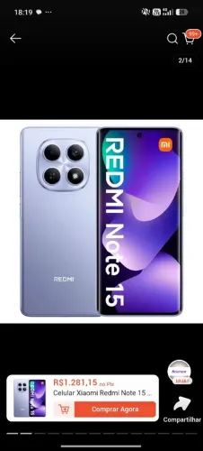 Redmi note 15 estado de novo