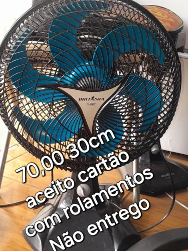 Ventiladores em perfeito estado e funcionando perfeitamente, aceito cartão, não entrego