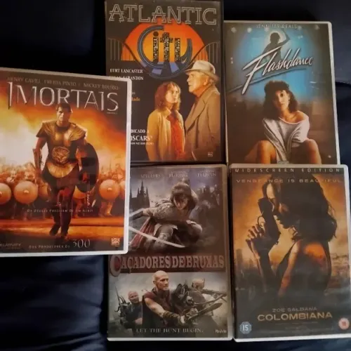Lote filmes dvds 5 diversos Troco por 1 Vhs Filme de interesse