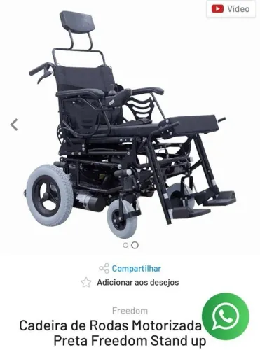 Cadeira de rodas Motorizada Freedom Stand up