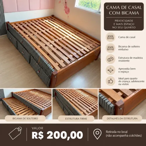 Estrutura cama casal