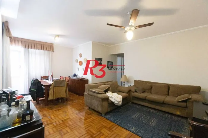 Apartamento com 2 dormitórios para alugar, 99 m² por R$ 4.500,00/mês - Gonzaga - Santos/SP