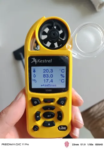 Estação Meteorológica Kestrel 5500 Link Amarelo Novo NF + Vane Mount + Certificado<br>