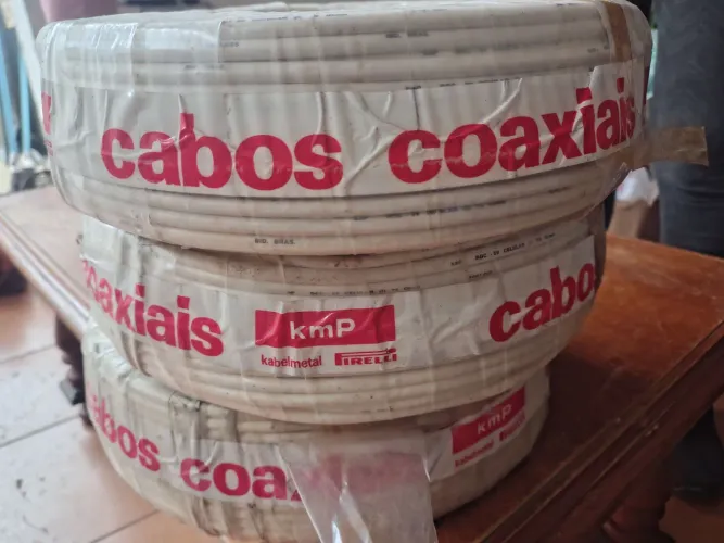 Rolo Cabo Coaxial KMP RGC-59 75 Ohms - 100 Metros (Novo)