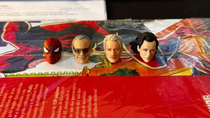 Heads MARVEL LEGENDS Loki Stan Lee Homem Aranha UNIDADE descrição