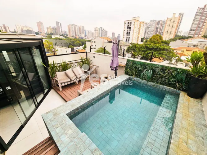 Cobertura com piscina e churrasqueira à venda no Jardim Santo André REF: 19613