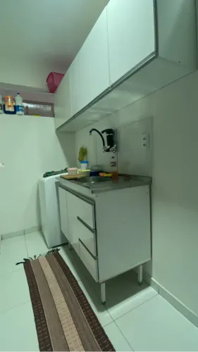 Balcão Pia 100cm sem tampo Armário 