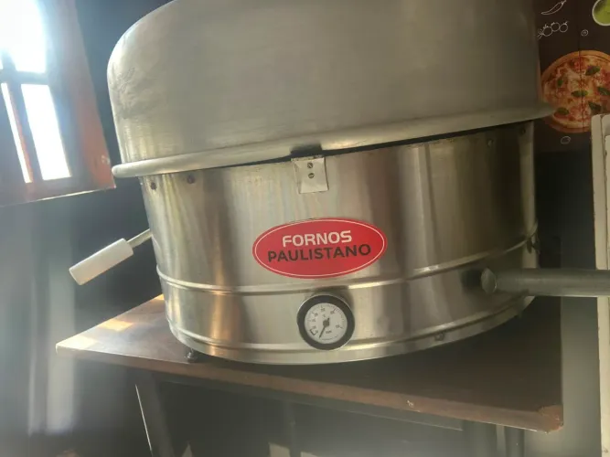 Forno paulistano a gás 45 cm mais equipamentos para pizzaria