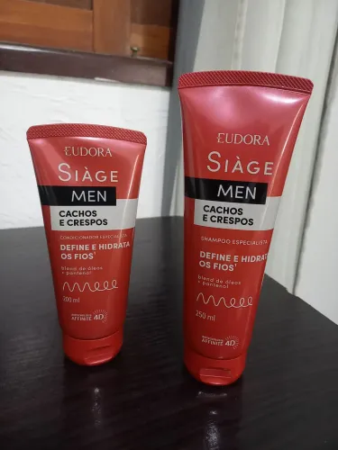 Shampoo e condicionador Eudora Siage Men Cachos
