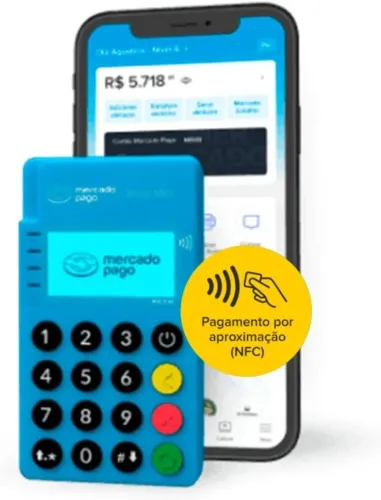 Maquininha Point Mini NFC Mercado Pago Bluetooth - DESAPEGO