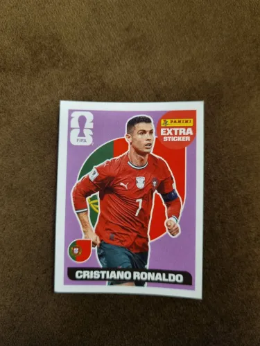 Figurinha Extra Cristiano Ronaldo Roxa