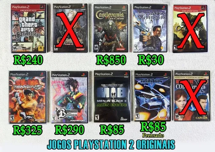 Jogos Originais Playstation 2 Ps2. Need for Speed Underground, Black, GTA, Castlevania