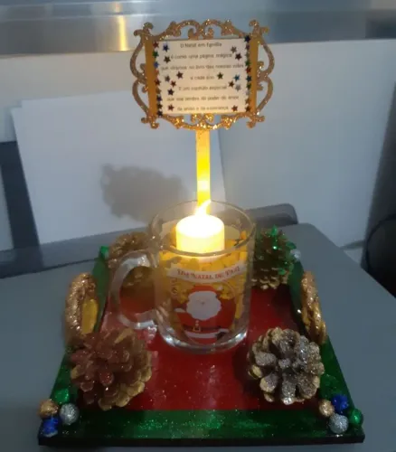 decoração mesa para natal 7 peças