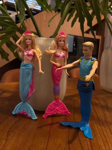 Conjunto de Barbie Sereia das pérolas (Casal) Príncipe Triton