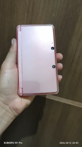 Vende semi zero Nintendo 3DS CTR-001 cor pearl pink - Excelente (Recondicionado)