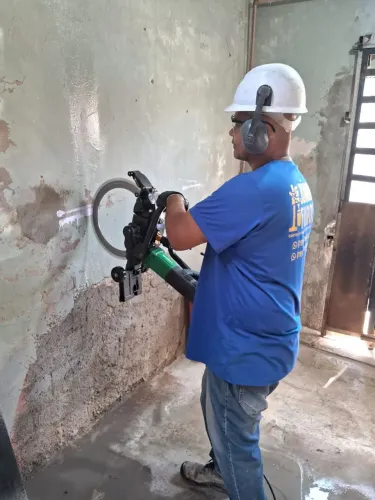 Cortes e furos em concreto armado 