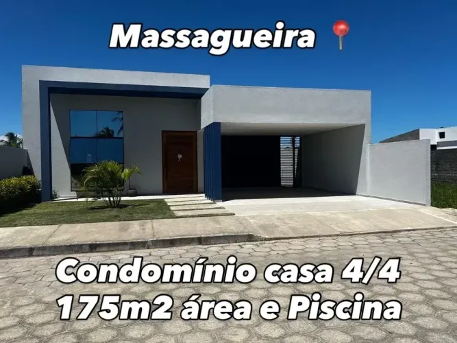 Condomínio -Imóvel para venda com 175m2 com 4 quartos em Massagueira - Marechal Deodoro -