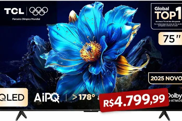 Smartv TCL 75 polegadas 4K PK6