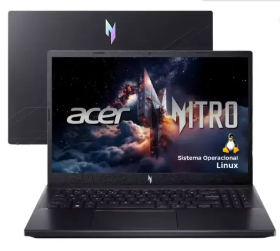 Notebook Gamer Acer Nitro V15 Intel Core i5 512GB SSD 16GB RAM 15,6" Full HD 144Hz