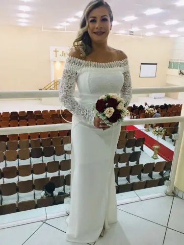 Vestido noiva cartório igreja