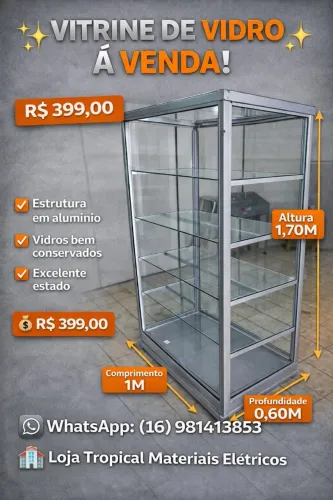 VITRINE DE VIDRO