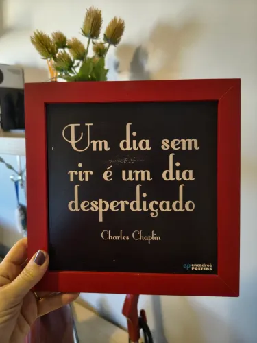 Quadro decorativo com frase