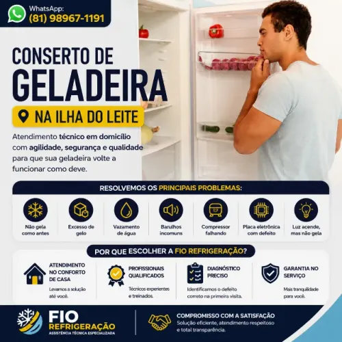 Conserto de Geladeira na Ilha do Leite