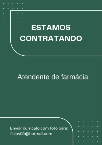Atendente de farmácia 