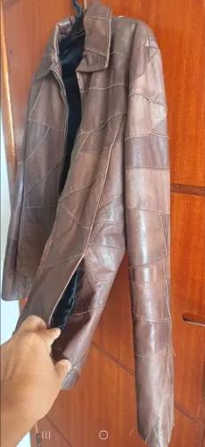 Jaqueta da mercatto de couro 