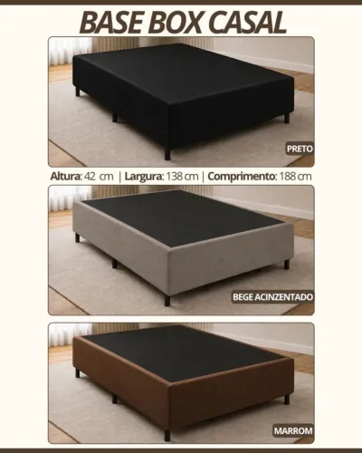 Base de cama casal 1,38