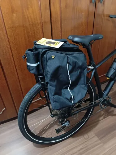 Bolsa Topeak MTX nova + Bagageiro Topeak seminovo