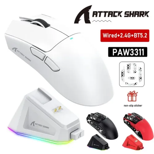 Mouse Gamer Attack Shark X11 (NOVO- LACRADO)