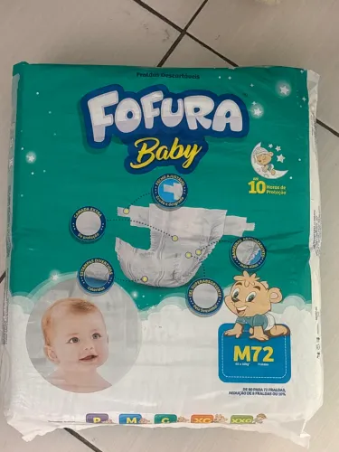 Fralda Fofura Baby M 72 Unidades