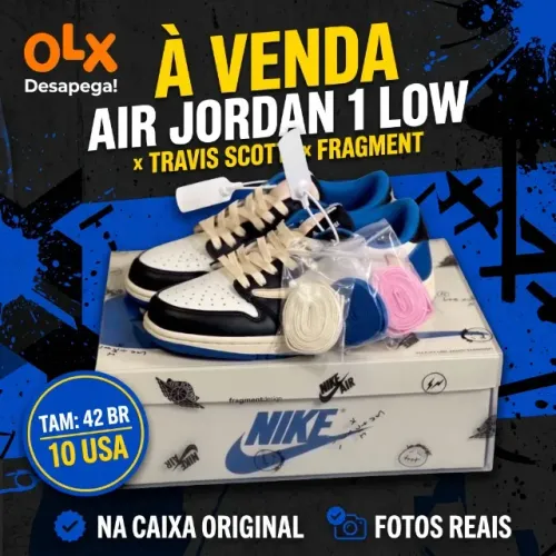 Teni snike Fragment Design x Travis Scott x Air Jordan 1 Low + Brindes