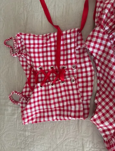 Conjunto para quadrilha vermelho