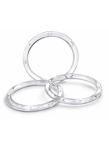 Argolas de acrílica transparente de 4 cm e 5 cm