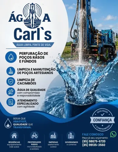 Perfuração, limpeza e manutenção de poços